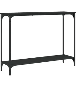 Wandtafel 101x30,5x75 cm bewerkt hout zwart