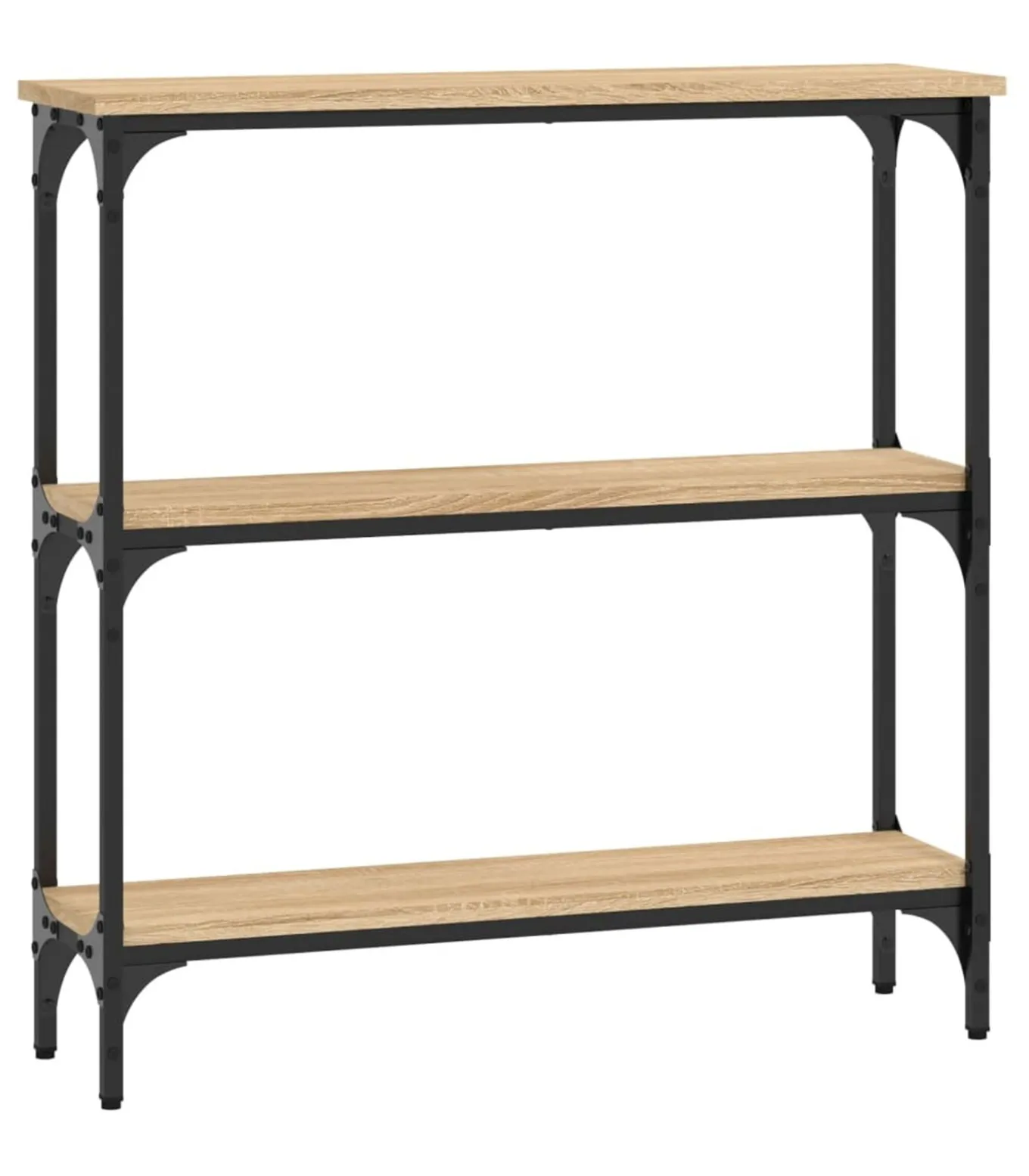 Wandtafel 75x22,5x75 cm bewerkt hout sonoma eikenkleurig