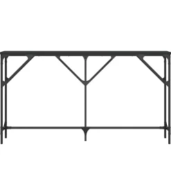 Wandtafel 140x23x75 cm bewerkt hout zwart