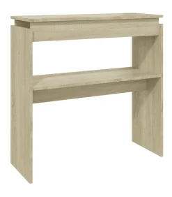 Wandtafel 80x30x80 cm bewerkt hout sonoma eikenkleurig