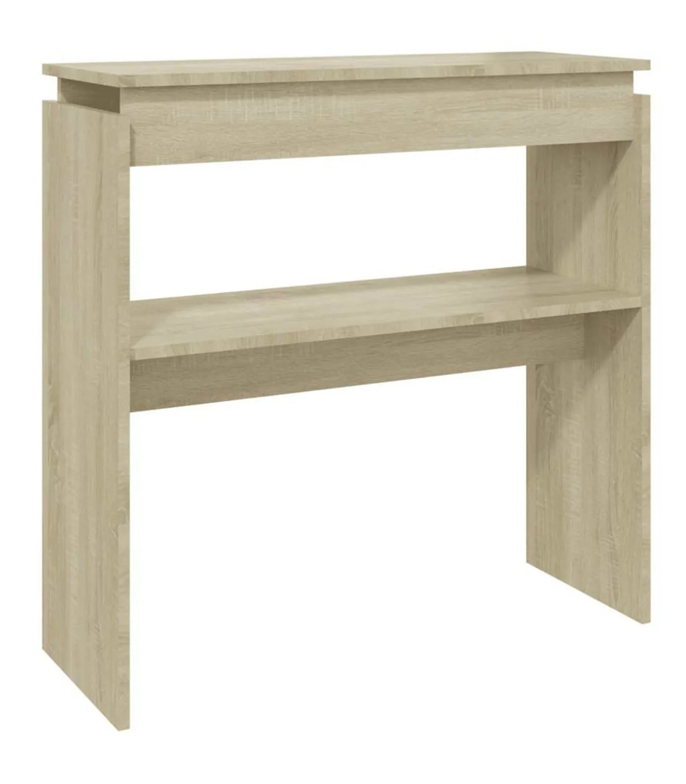 Wandtafel 80x30x80 cm bewerkt hout sonoma eikenkleurig