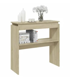 Wandtafel 80x30x80 cm bewerkt hout sonoma eikenkleurig