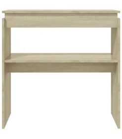 Wandtafel 80x30x80 cm bewerkt hout sonoma eikenkleurig