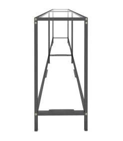 Wandtafel 220x35x75,5 cm gehard glas transparant