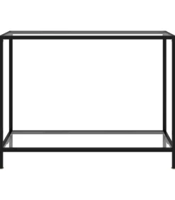 Wandtafel 100x35x75 cm gehard glas transparant