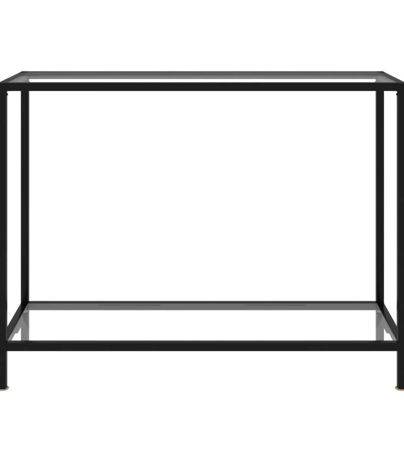 Wandtafel 100x35x75 cm gehard glas transparant