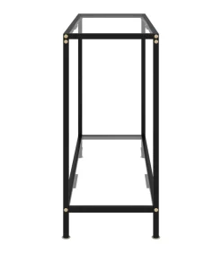 Wandtafel 100x35x75 cm gehard glas transparant