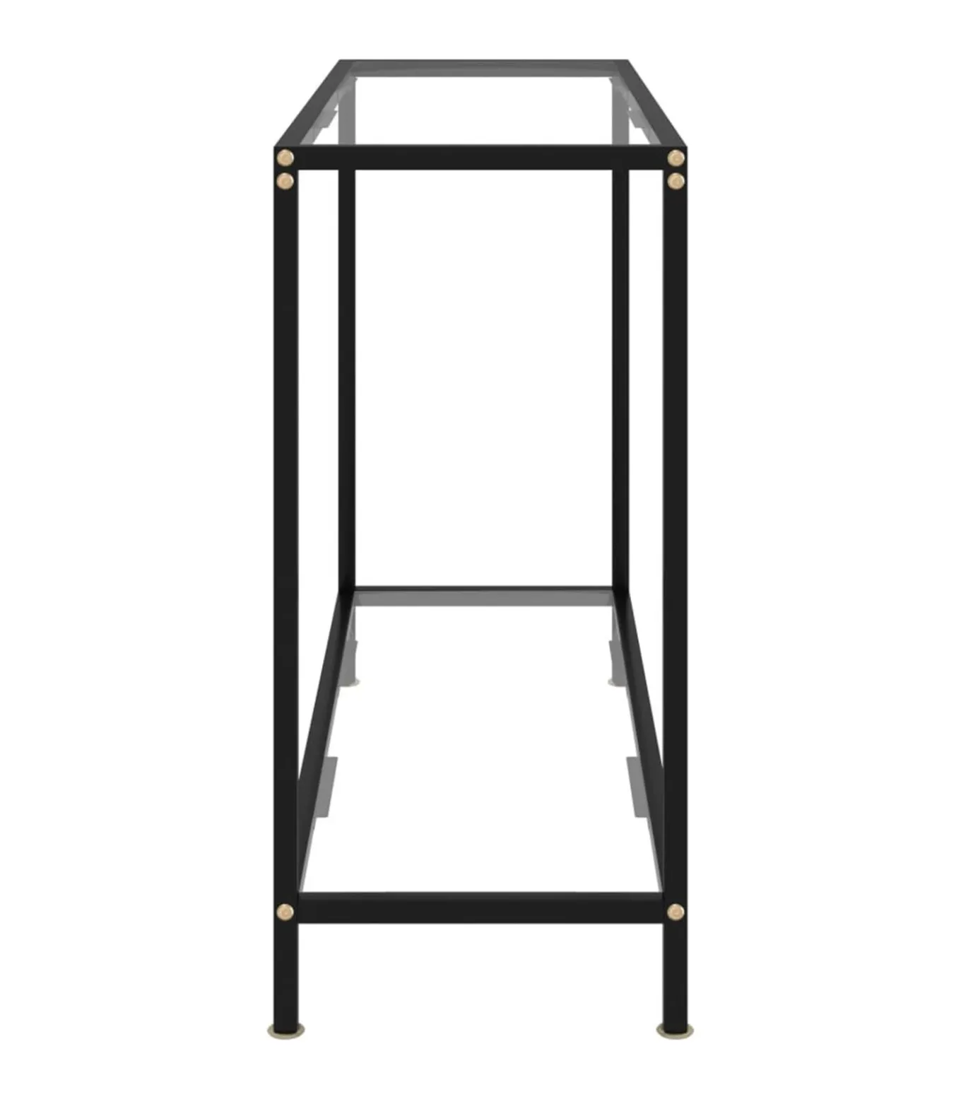 Wandtafel 100x35x75 cm gehard glas transparant