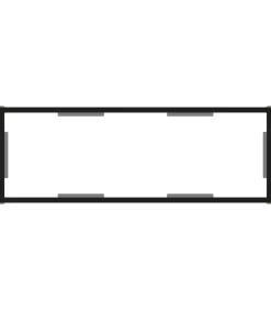 Wandtafel 100x35x75 cm gehard glas transparant