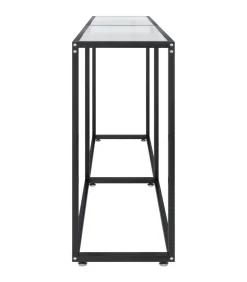 Wandtafel 180x35x75,5 cm gehard glas transparant