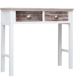 Wandtafel 90x30x77 cm hout bruin