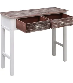 Wandtafel 90x30x77 cm hout bruin