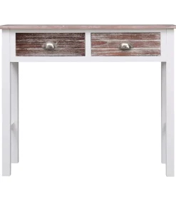 Wandtafel 90x30x77 cm hout bruin