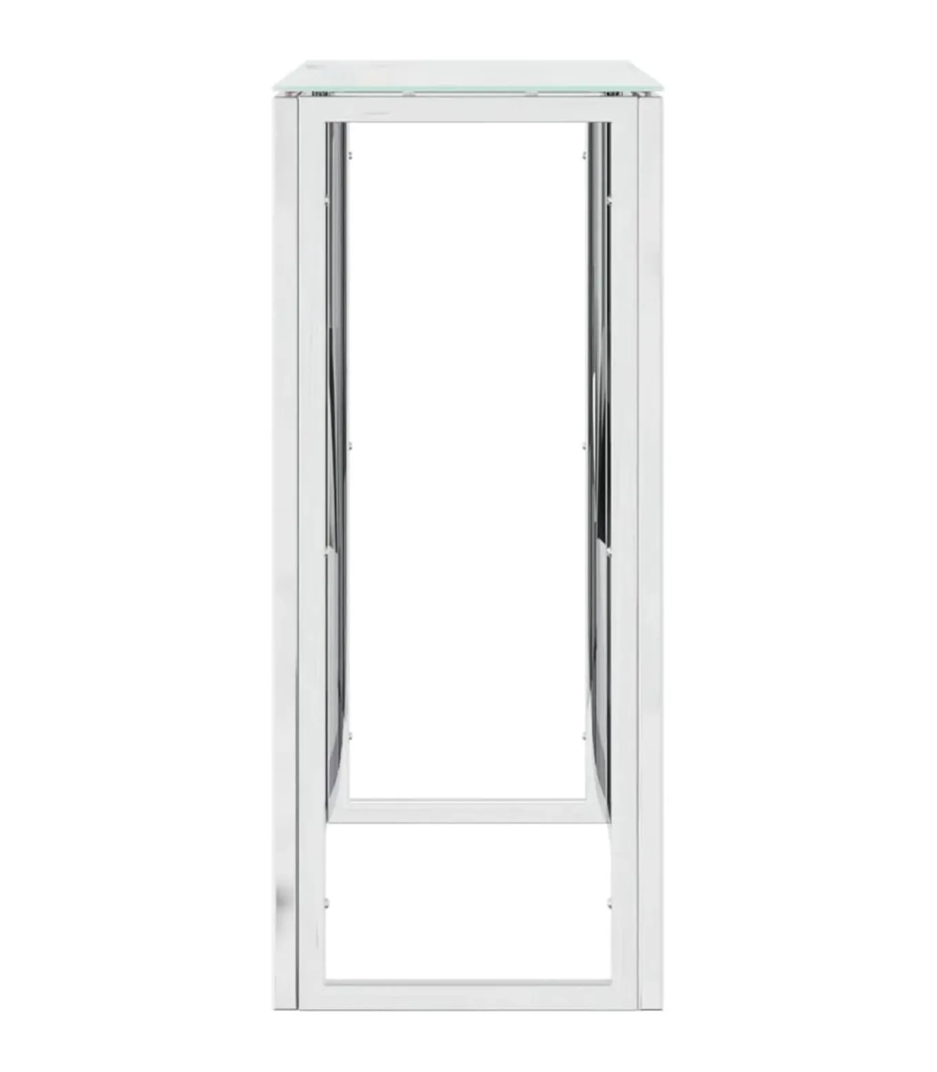 Wandtafel 70x30x70 cm roestvrij staal en glas