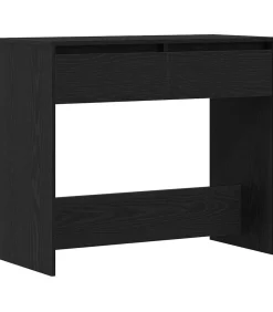 Wandtafel 89x41x76,5 cm spaanplaat zwart eikenkleurig