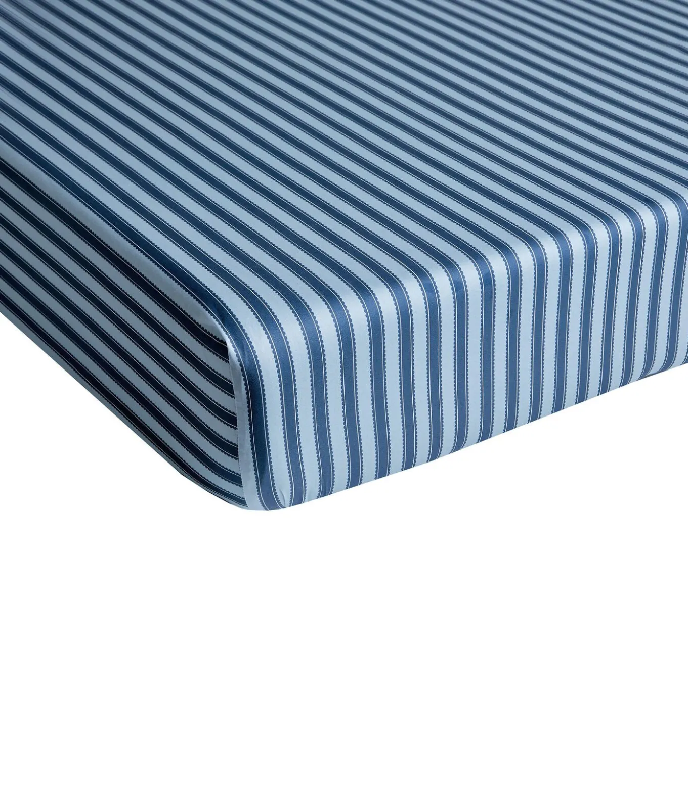 WATER GARDEN Bleu - Hoeslaken Satijn katoen