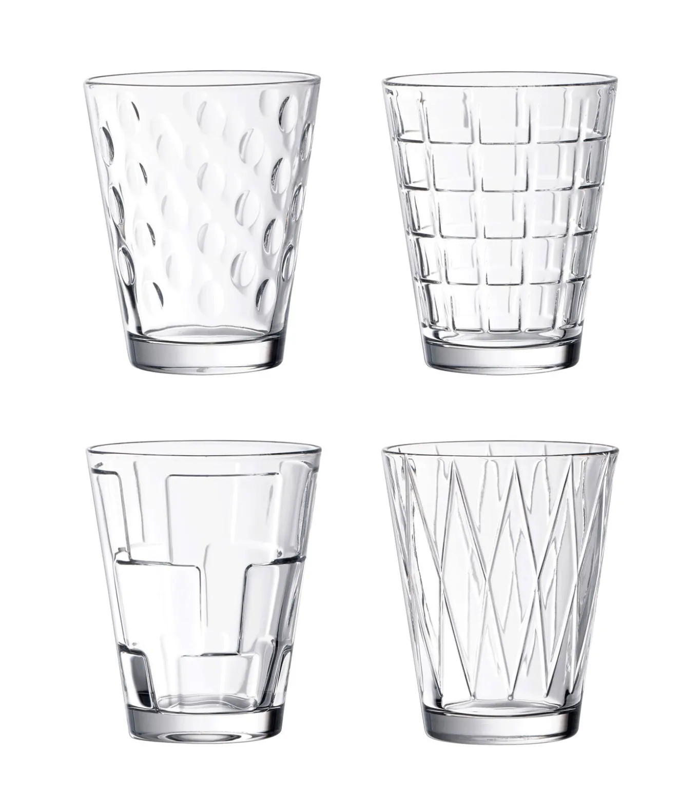 Waterglas Set 4-dlg. clear Dressed Up