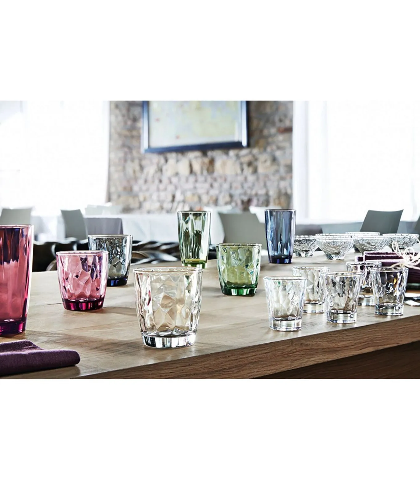 Waterglazen Diamond - 390 ml - 6 stuks