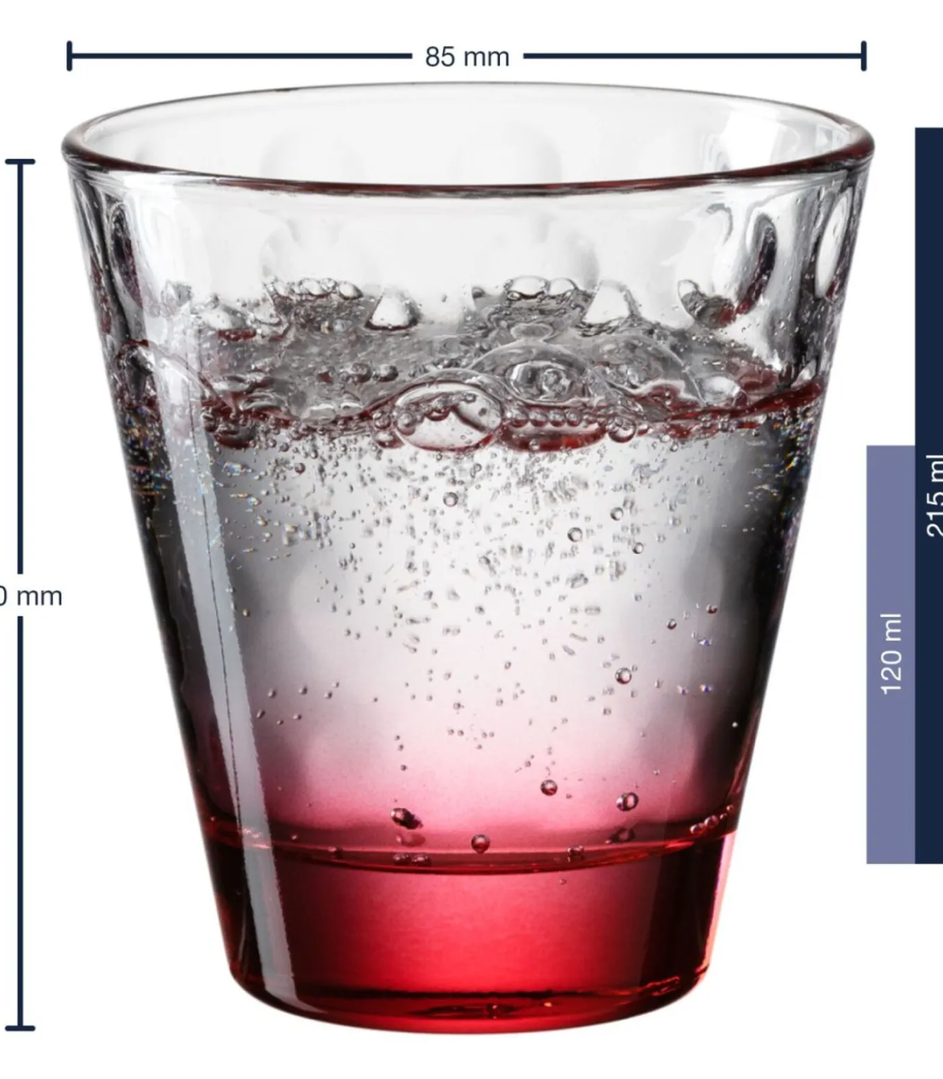 Waterglazen optic - 215 ml - 6 stuks