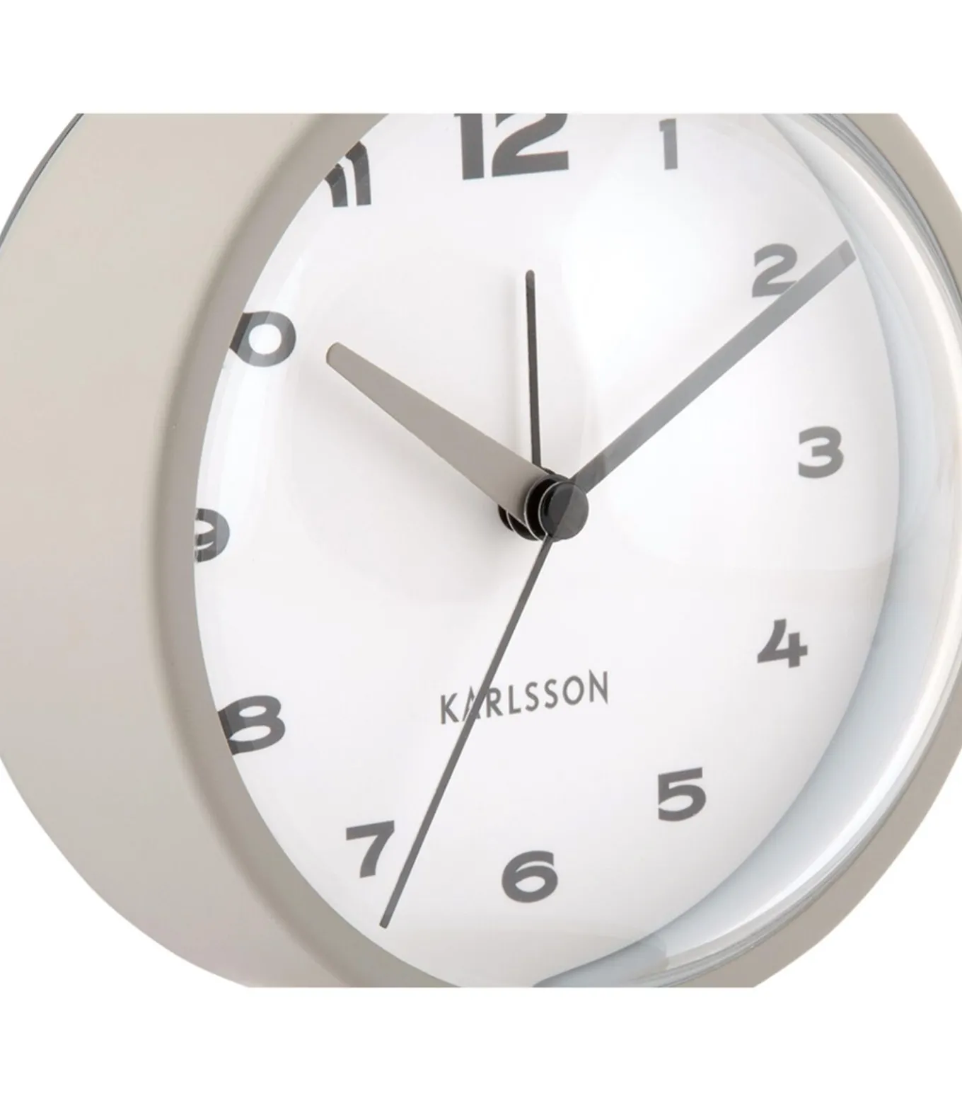 Wekker Brisk Dome - Donkergrijs - 6.5x11x13.8cm