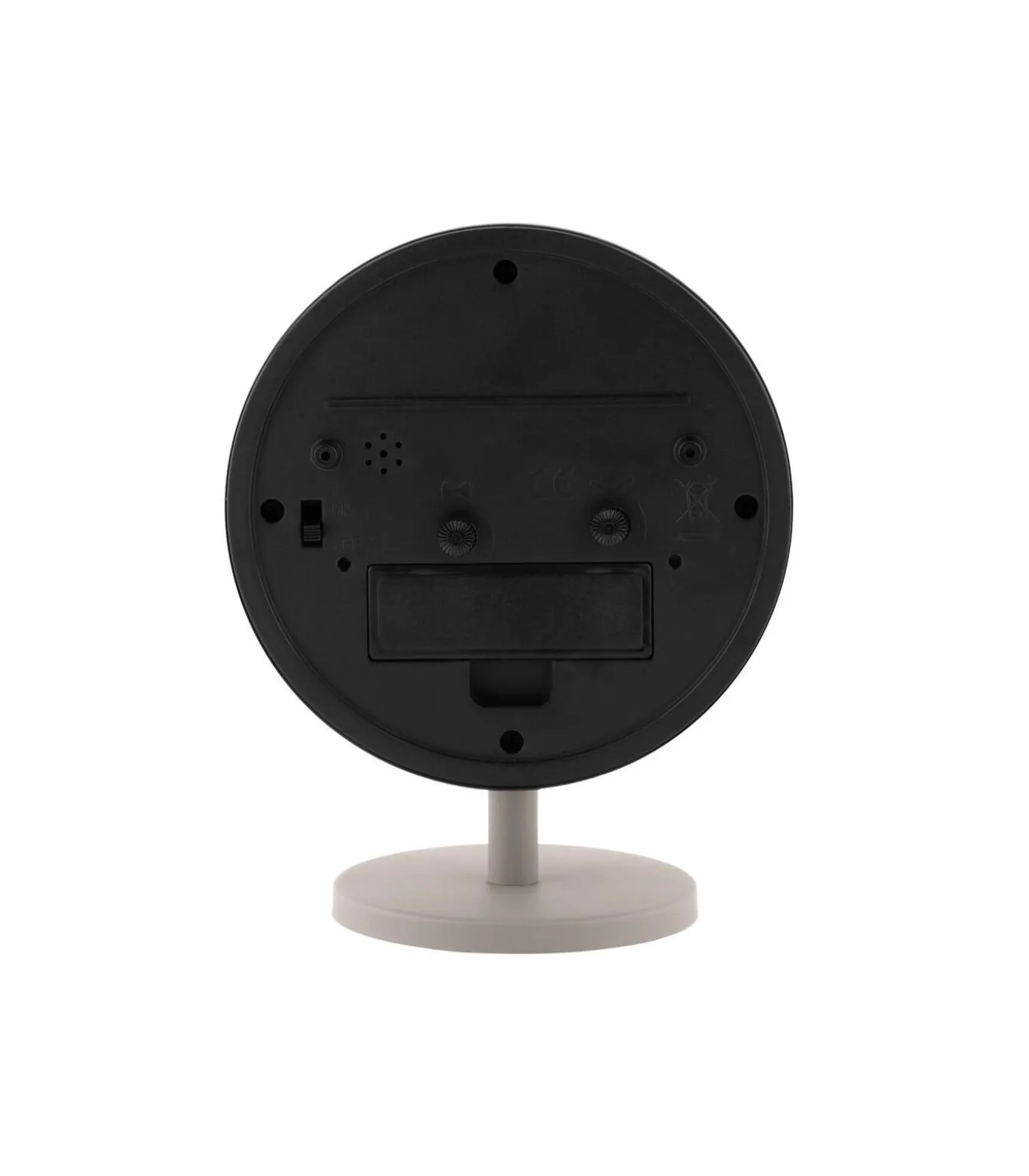 Wekker Brisk Dome - Donkergrijs - 6.5x11x13.8cm