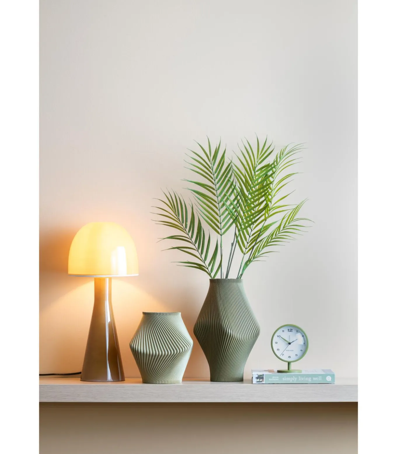 Wekker Brisk Dome - Legergroen - 6.5x11x13.8cm