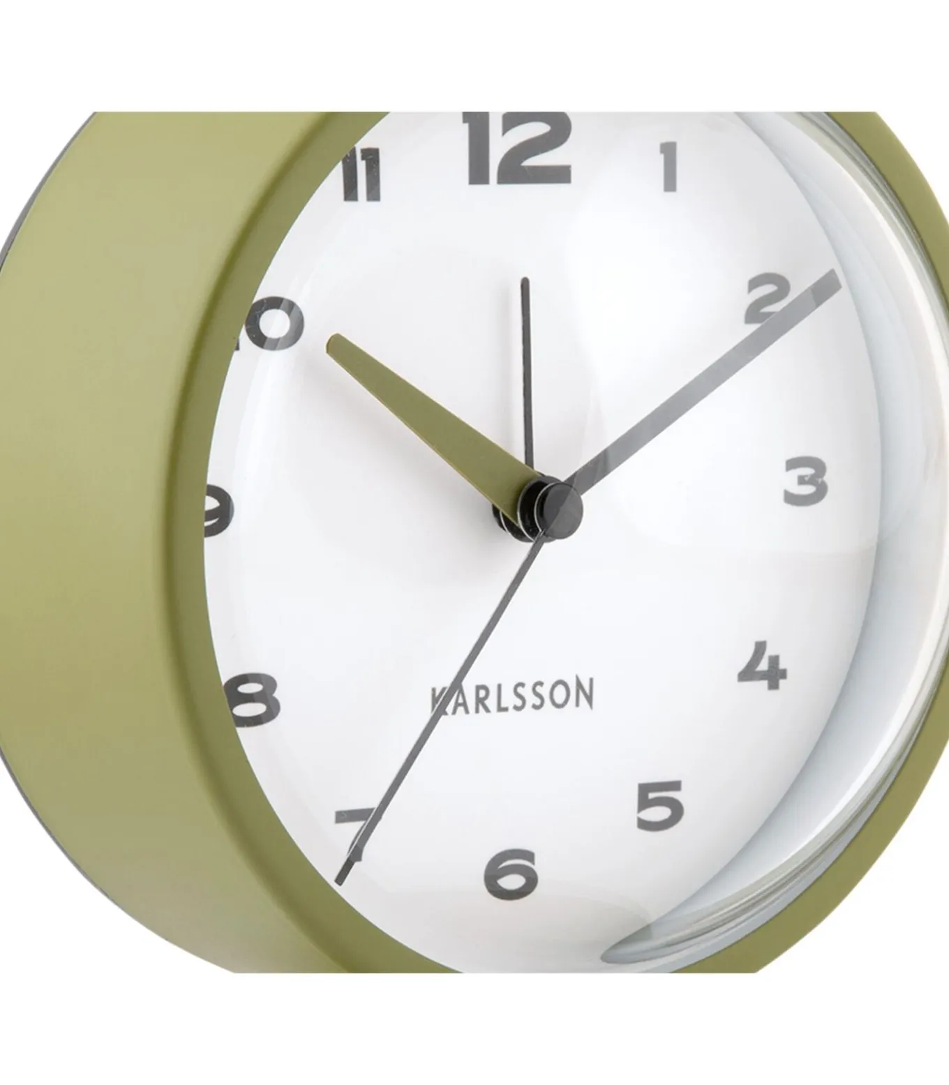 Wekker Brisk Dome - Legergroen - 6.5x11x13.8cm