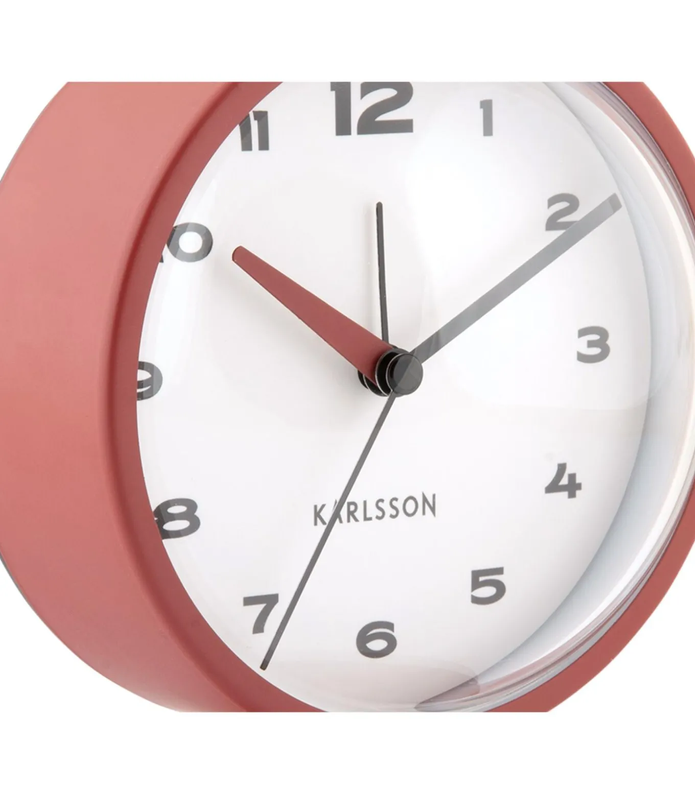 Wekker Brisk Dome - Rode oker - 6.5x11x13.8cm