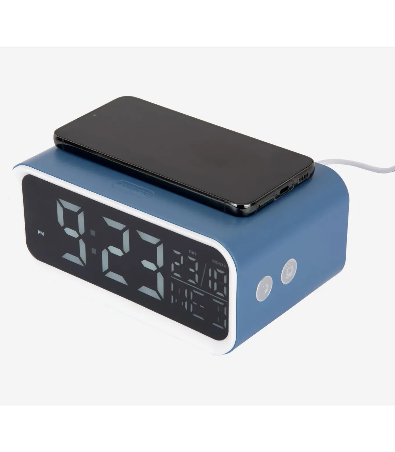 Wekker Chunky Led - Klassiek blauw - 17x11x8.6cm