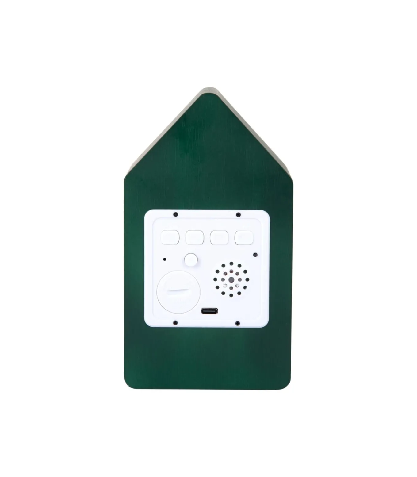 Wekker Cuckoo Led - Groen - 9x9x15.8cm