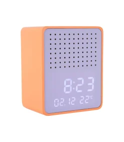Wekker Funky Vibes - Helderoranje - 9.5x6.5x11.5cm