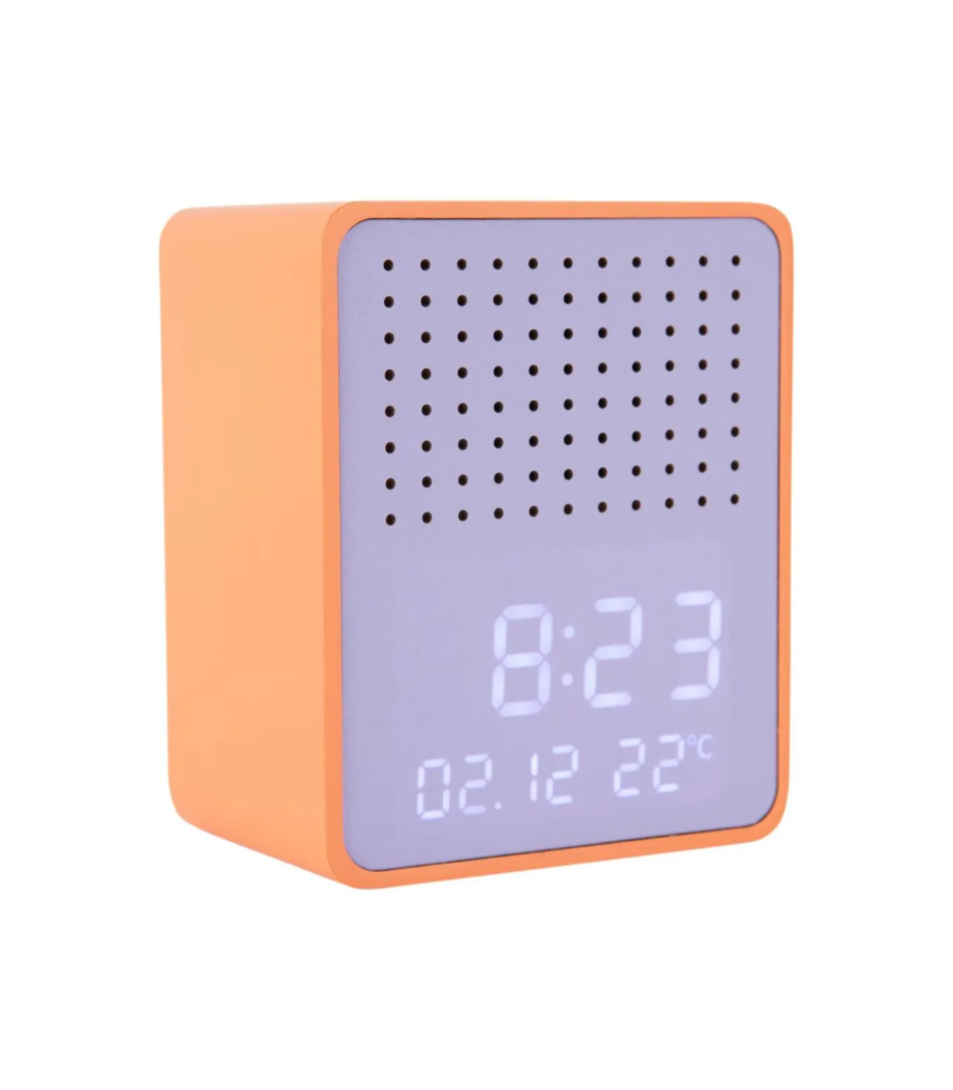 Wekker Funky Vibes - Helderoranje - 9.5x6.5x11.5cm