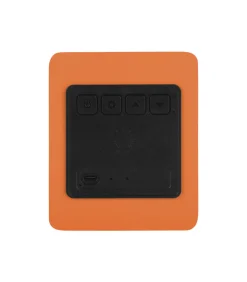 Wekker Funky Vibes - Helderoranje - 9.5x6.5x11.5cm