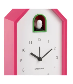 Wekker Modern Cuckoo - Helderroze - 6x12x20cm