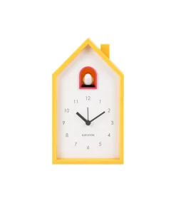 Wekker Modern Cuckoo - Heldergeel - 6x12x20cm
