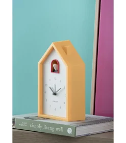 Wekker Modern Cuckoo - Heldergeel - 6x12x20cm