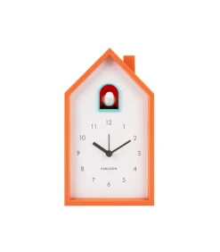 Wekker Modern Cuckoo - Helderoranje - 6x12x20cm