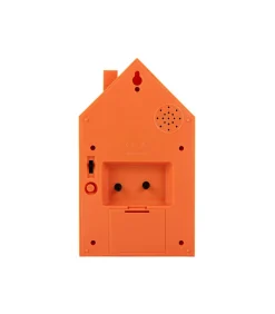 Wekker Modern Cuckoo - Helderoranje - 6x12x20cm