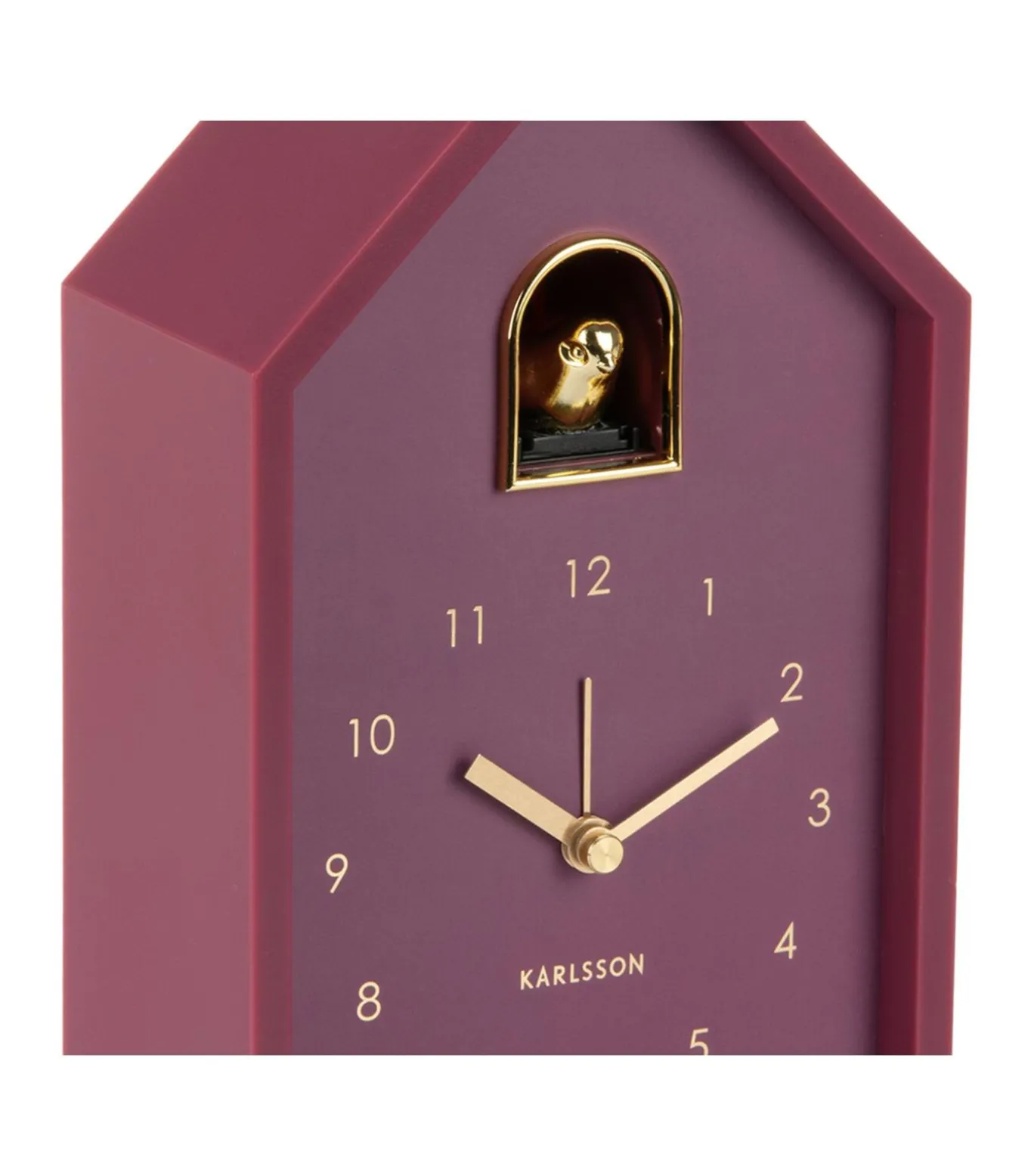 Wekker Modern Cuckoo Oro - Paars - 15x11.5x20cm