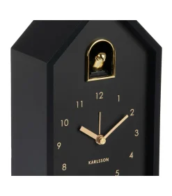 Wekker Modern Cuckoo Oro - Zwart - 15x11.5x20cm