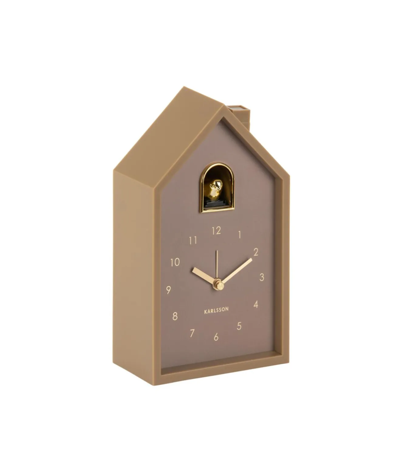 Wekker Modern Cuckoo Oro - Bruin - 15x11.5x20cm