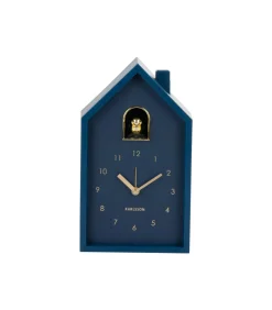 Wekker Modern Cuckoo Oro - Blauw - 15x11.5x20cm