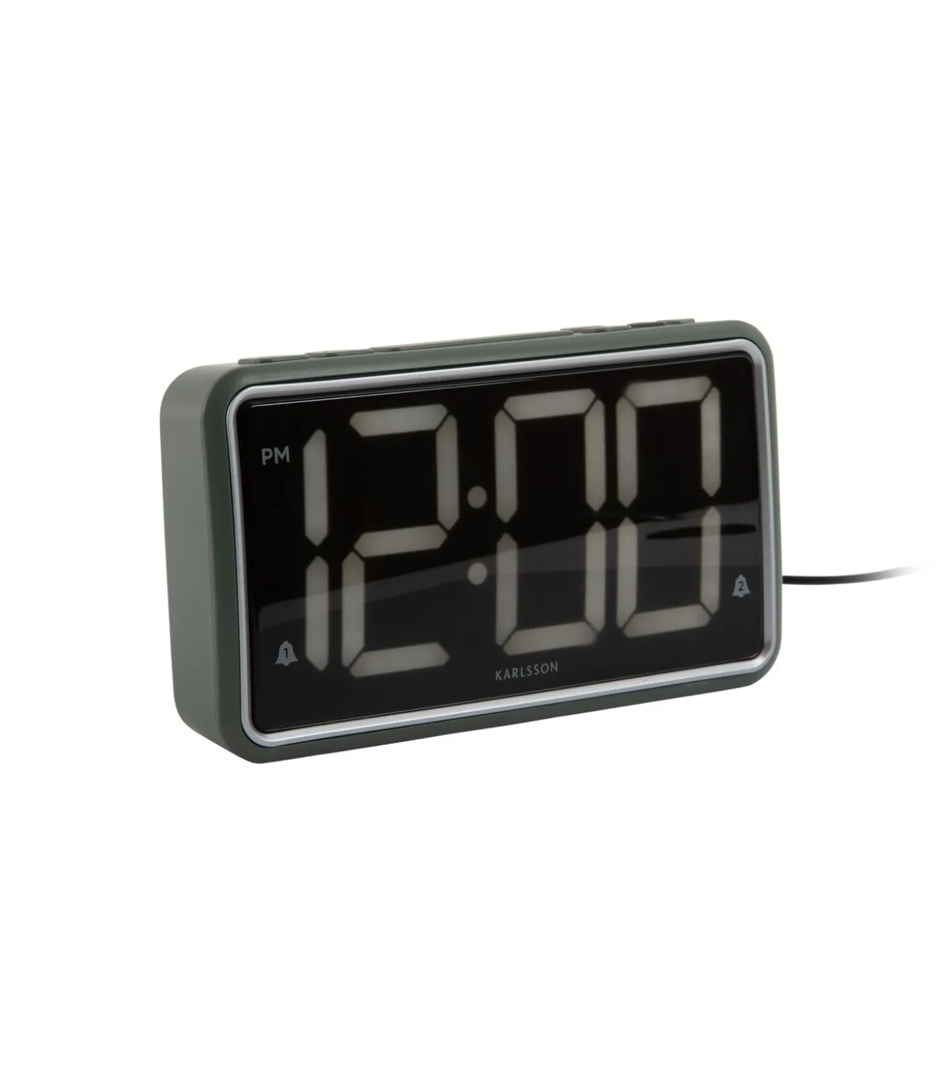 Wekker New Retro - Jungle groen - 16.5x4.5x9cm