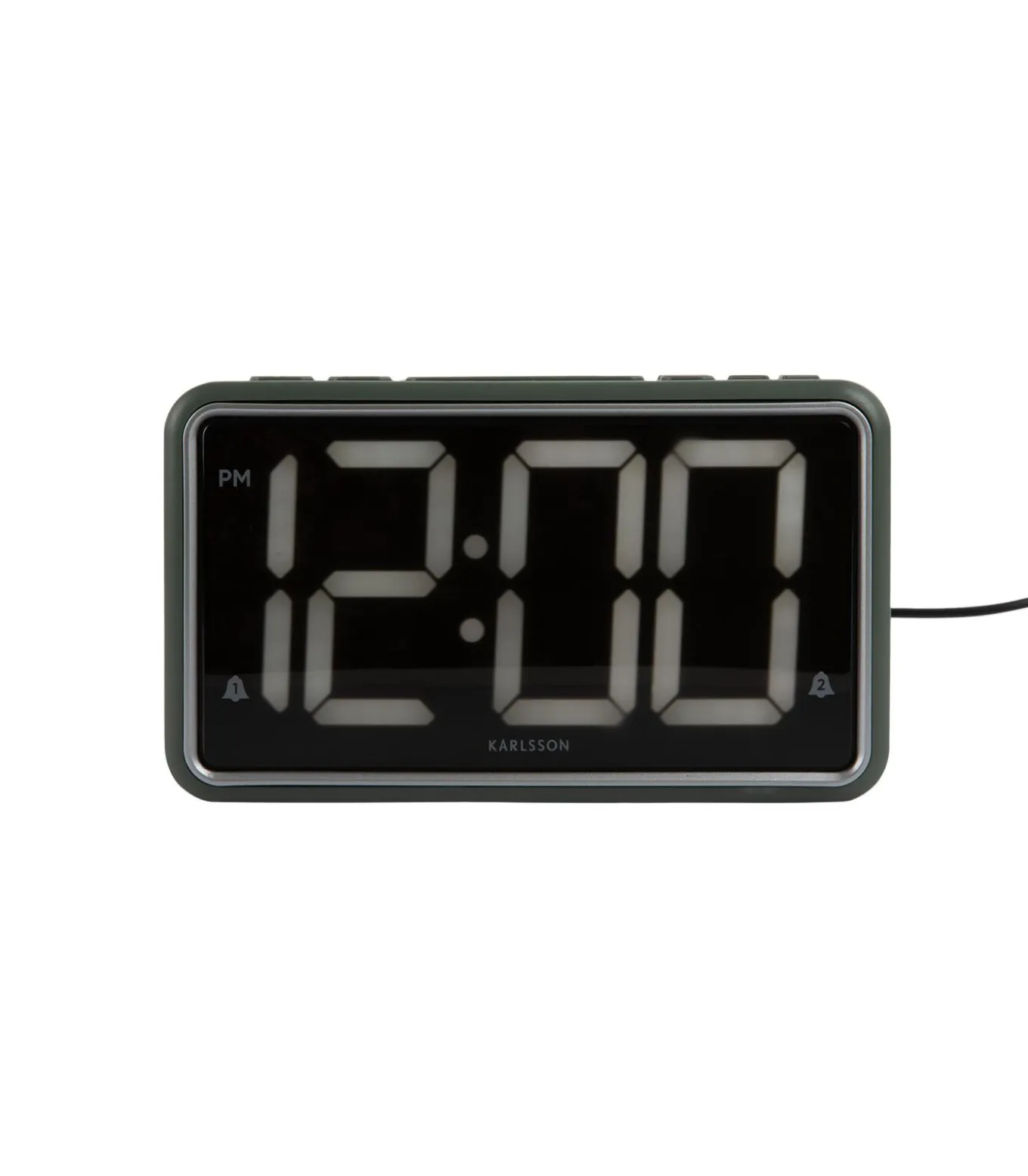 Wekker New Retro - Jungle groen - 16.5x4.5x9cm