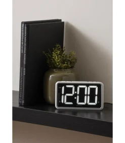 Wekker New Retro - Wit - 16.5x4.5x9cm