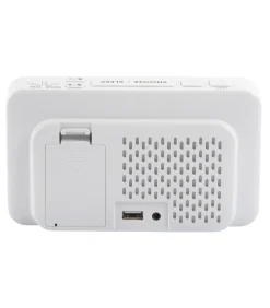 Wekker New Retro - Wit - 16.5x4.5x9cm