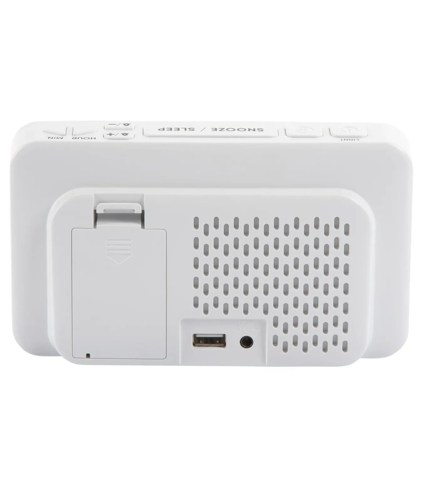 Wekker New Retro - Wit - 16.5x4.5x9cm