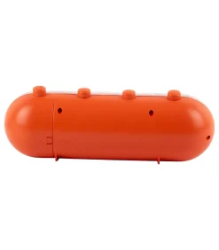 Wekker Retro Tube - Helderoranje - 9x26x9.3cm