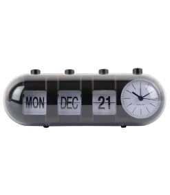 Wekker Retro Tube - Zwart - 9x26x9.3cm