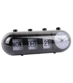 Wekker Retro Tube - Zwart - 9x26x9.3cm